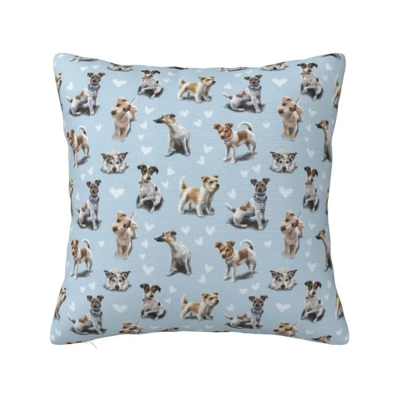 Nordic Jack Russell Terrier Puppy Love Cushion Cover Soft Pet Dog Throw Pillow Case Bedroom Decoration