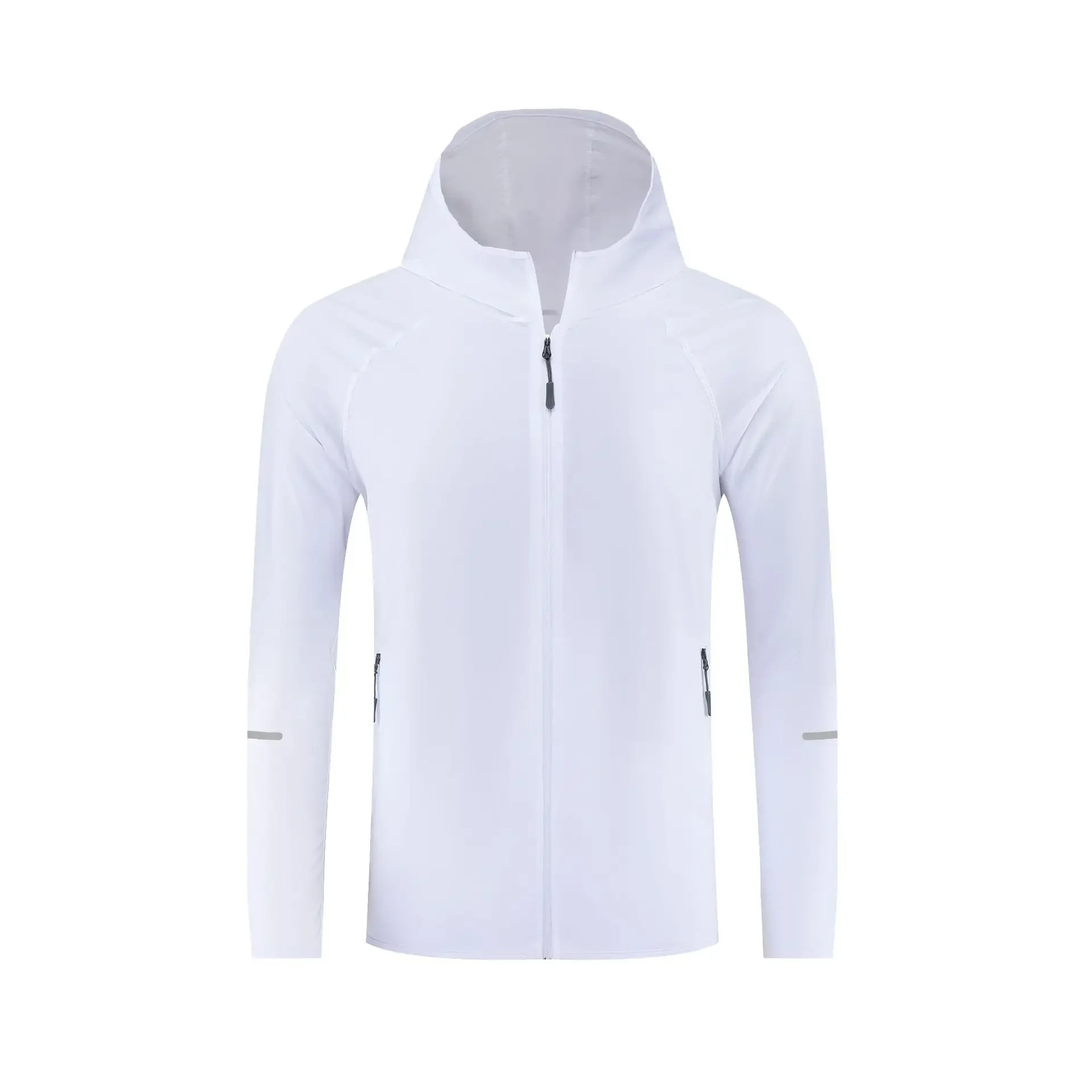 LOGO personalizzato giacca sportiva da corsa da uomo e da donna S-5XL primavera e autunno felpa con cappuccio casual a maniche lunghe con cerniera giacca ad asciugatura rapida