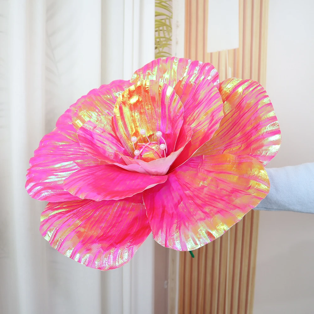 Large Bright Cloth Poppy Simulation Flower Valentine's Day Room Decoration Accessories Wedding Road Guidance Background Flower