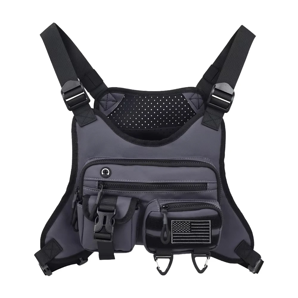Sports Chest Bag Lightweight Outdoor Travel Front Pack Running Cycling Jogging Training Vest Bags Men Motorcycle Vest Backpack