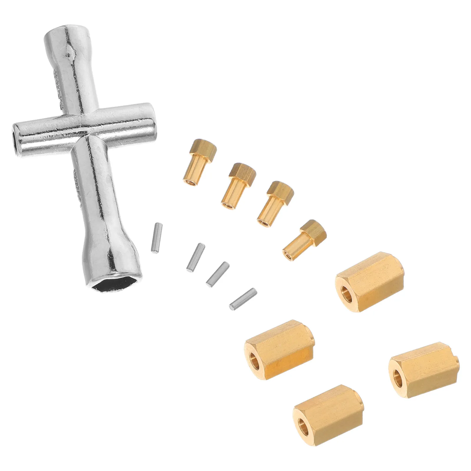 1Set Brass Hexagon Wheel Hub Adapter Precision Engineered for Vehicle Stability Easy Fit Universal Compatibility Hexagonal