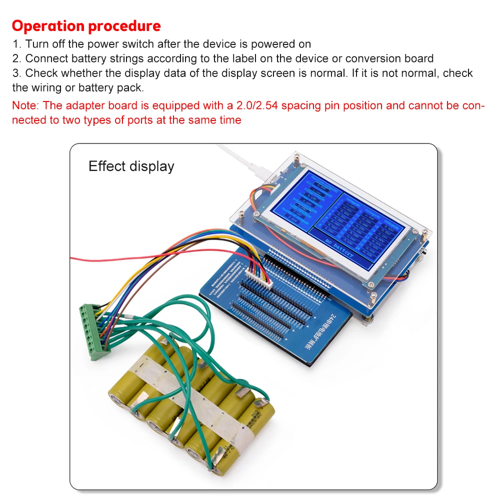 1-24S lithium Battery Voltage Detector single cell voltage tester monitor Battery Capacity Power Detector Tester meter Voltmeter