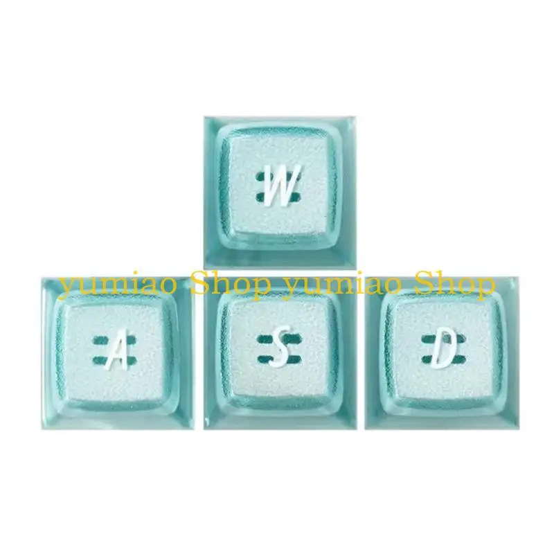 587B Backlights EMA Profile DoubleShots Keycaps 4Keys Access for Mechanical Keyboards
