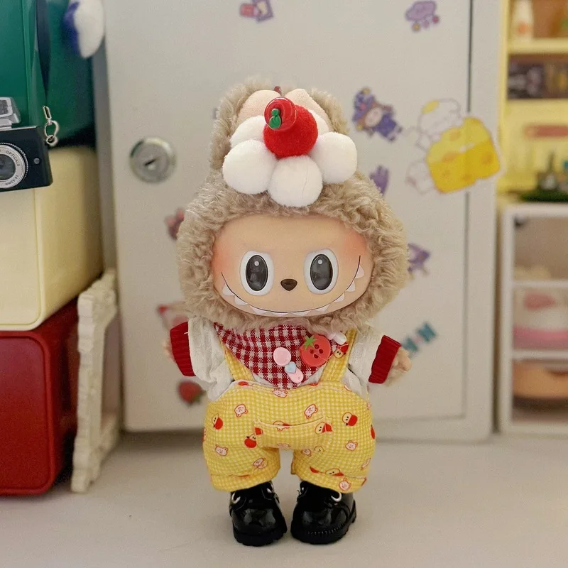 Für Labubu Babykleidung, 17 cm große Kleidung, niedliche, süße und coole modische Puppenkleidung, Überraschungs-Urlaubsgeschenk, Zubehör für den Anzug