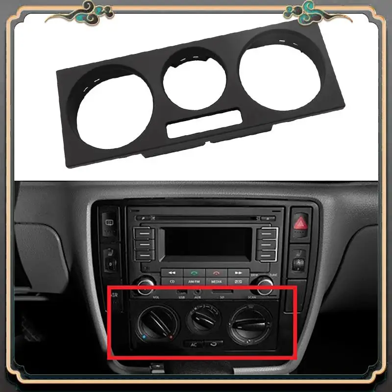 M45K-1J0 819 157 สีดําเครื่องปรับอากาศกรอบHVACเครื่องทําความร้อนควบคุมTrimสําหรับ-Passat B5 Golf 4 Jetta MK4 Bora 2001-2005