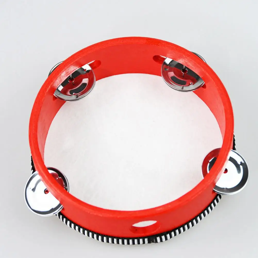 

Useful Food Grade No Odor Toddler Tambourine Drum Educational Toy Long Lasting Educational Tambourine for Children