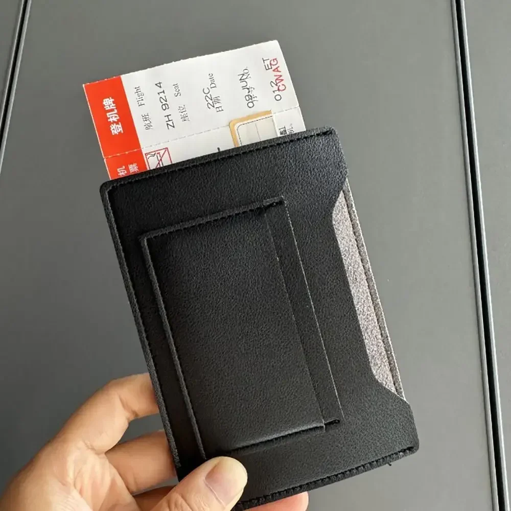 Multicolor Passport Cover PU Waterproof Card Holder Large Capacity Multi-slots Certificate Storage Bag Travel Bussiness Wallet image 2
