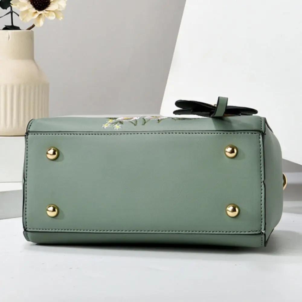 أنيقة بو الأم حقيبة Y2K قلادة سعة كبيرة التطريز حقيبة مربعة الحلو حمل حقيبة أنيقة حقيبة كتف هدية عيد الأم #2