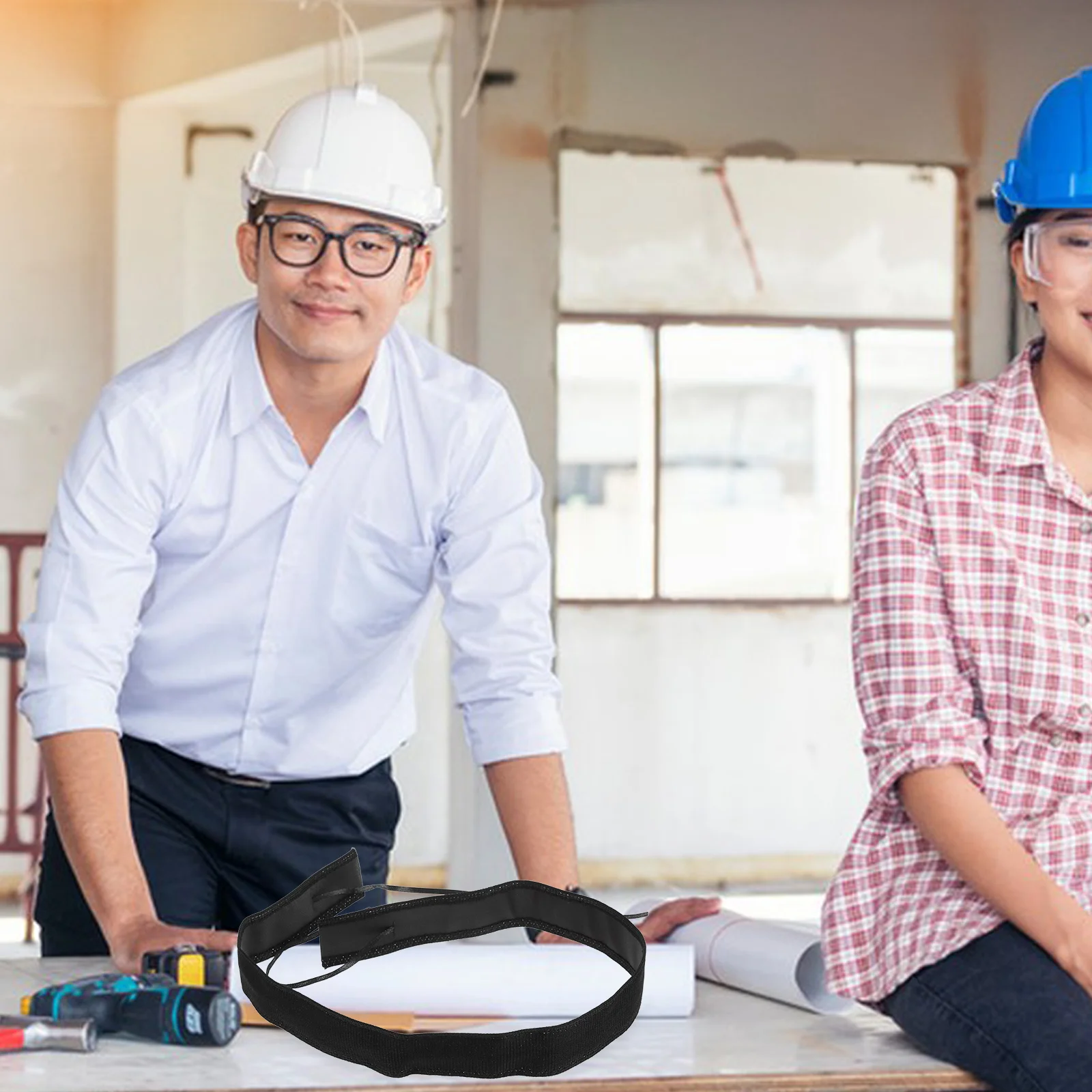 10 قطعة من القطن الصلب قبعة العصابات قابل للتعديل قابل للغسل الرباط بطانة لحام قبعة السلامة امتصاص العرق وسادة الراحة #2