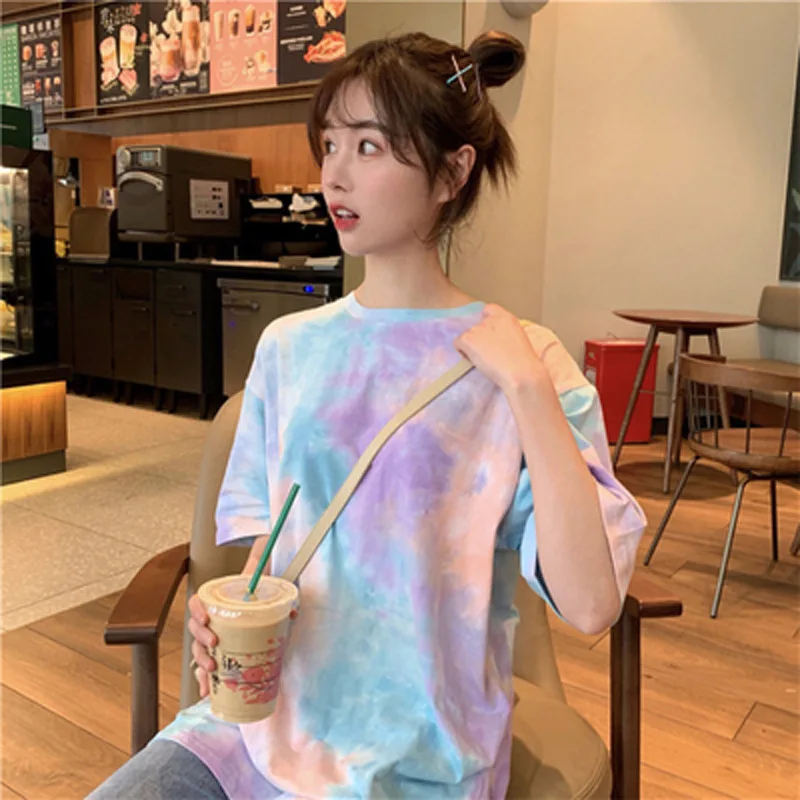 Summer  Loose Sleeveless Retro Top Women's Student Style Korean Hong Kong Flavor Base Layer Shirt Short Sleeve T-shirt