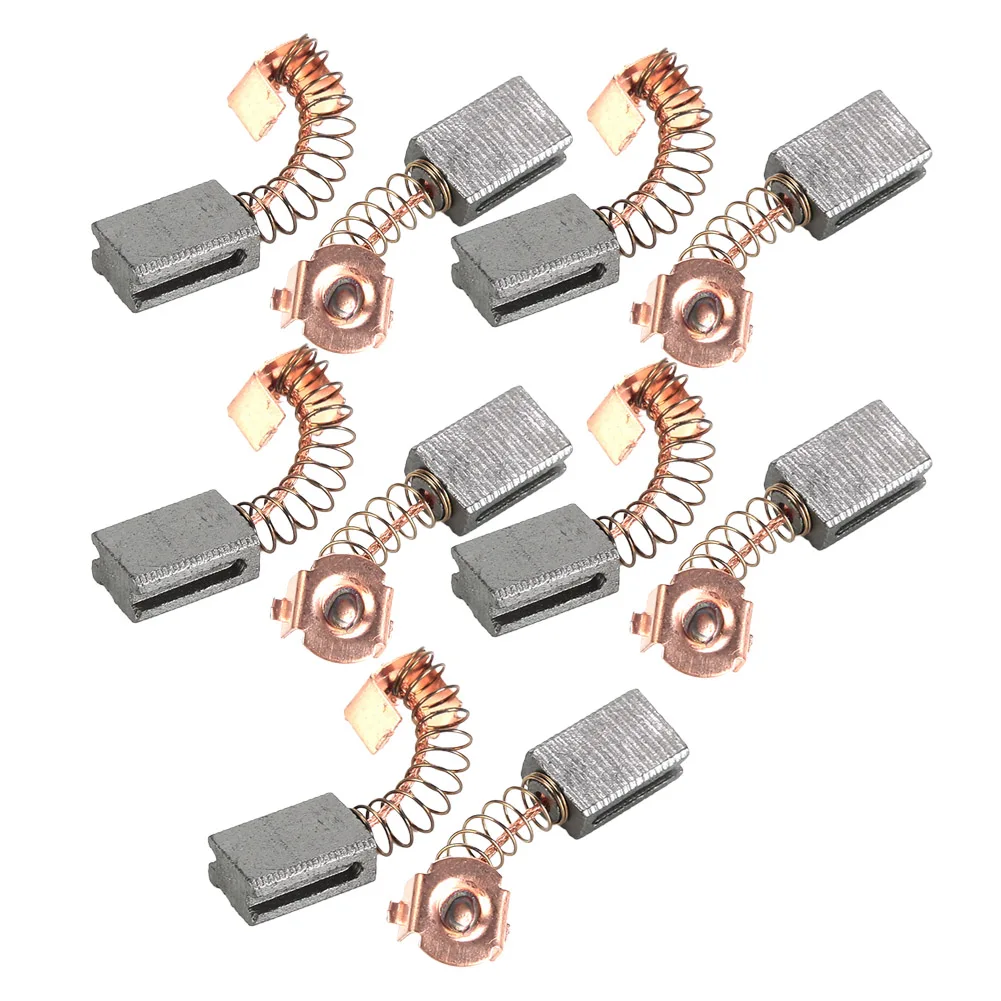 10 Pcs Electric Motor Carbon Brushes Set 5*8*12mm Replacement Parts For Black-Decker Angle Grinder G720 Power Tools Accessories