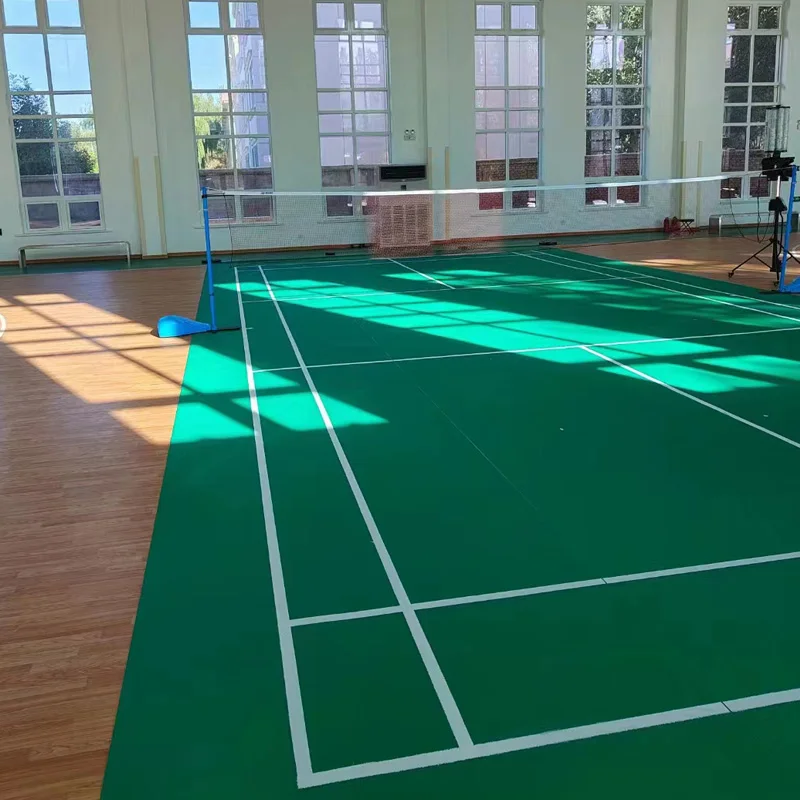 Beable BWF Approved Badminton Tennis Court Sports Flooring Mat For School Club International Competitions Use