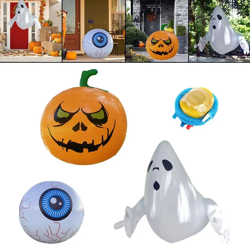 

Halloween Courtyard Bar Haunted House Shopping Mall Decor Hanging Inflatable Ghosts Bat Pumpkin Outdoor Home Decor Horror Party