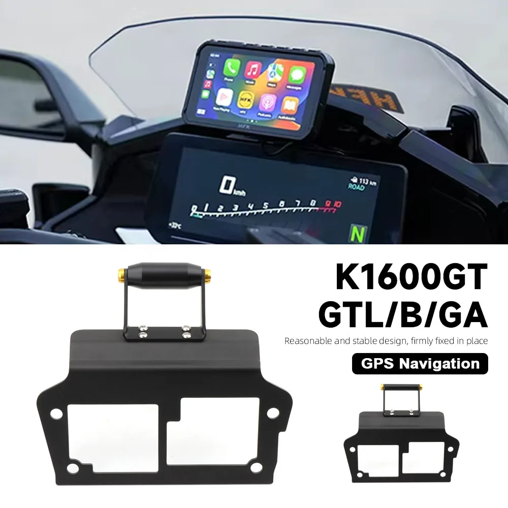 

For BMW K1600GT GTL GA K1600B 2022-2025 Motorcycle Accessorie Navigation Bracket Instrument Extension Bracket GPS Holder Modifie