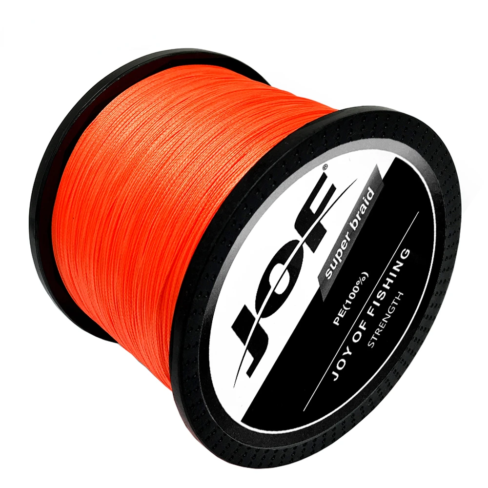 JOF PE Braided 4 Strand Fishing Line 100M Durable Multifilament 0.11-0.50mm Raw Silk Sea Fishing River/Wild Carp 10-80 Lbs Beach