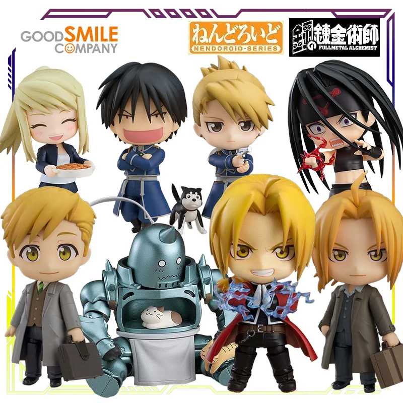 

GSC Original Nendoroid FULLMETAL ALCHEMIST Series No.788 Edward Elric\Roy Martin Anime Action Figure Model Toys Movable Model