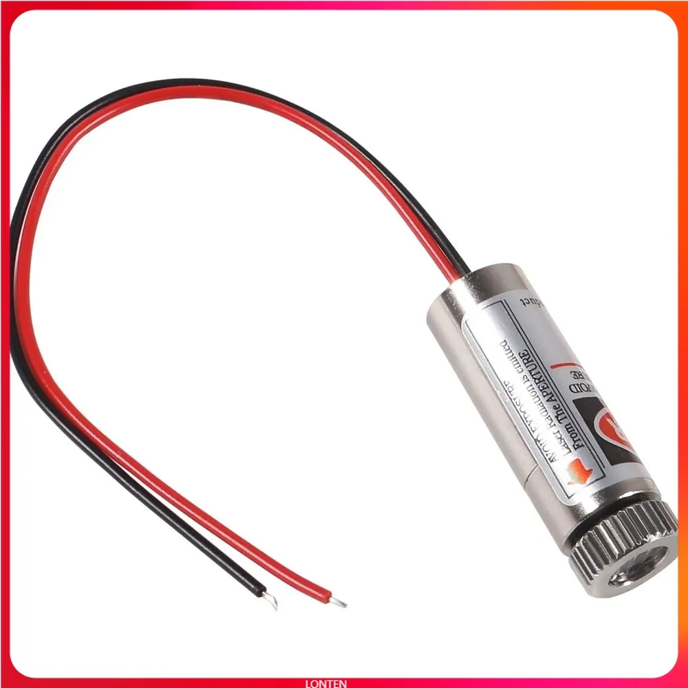 

650nm 5mw Laser Head Laser Tube Adjustable Focus 3~5V Red Laser Tube for Sight Positioning Sighting Telescope LT-SJ0084