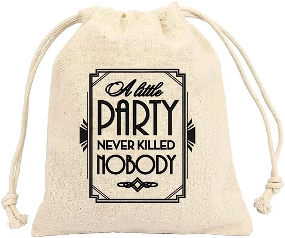 20pcs little party never killed nobody Bags Bachelors party favor bags - Art deco wedding favor bag hangover kit bags