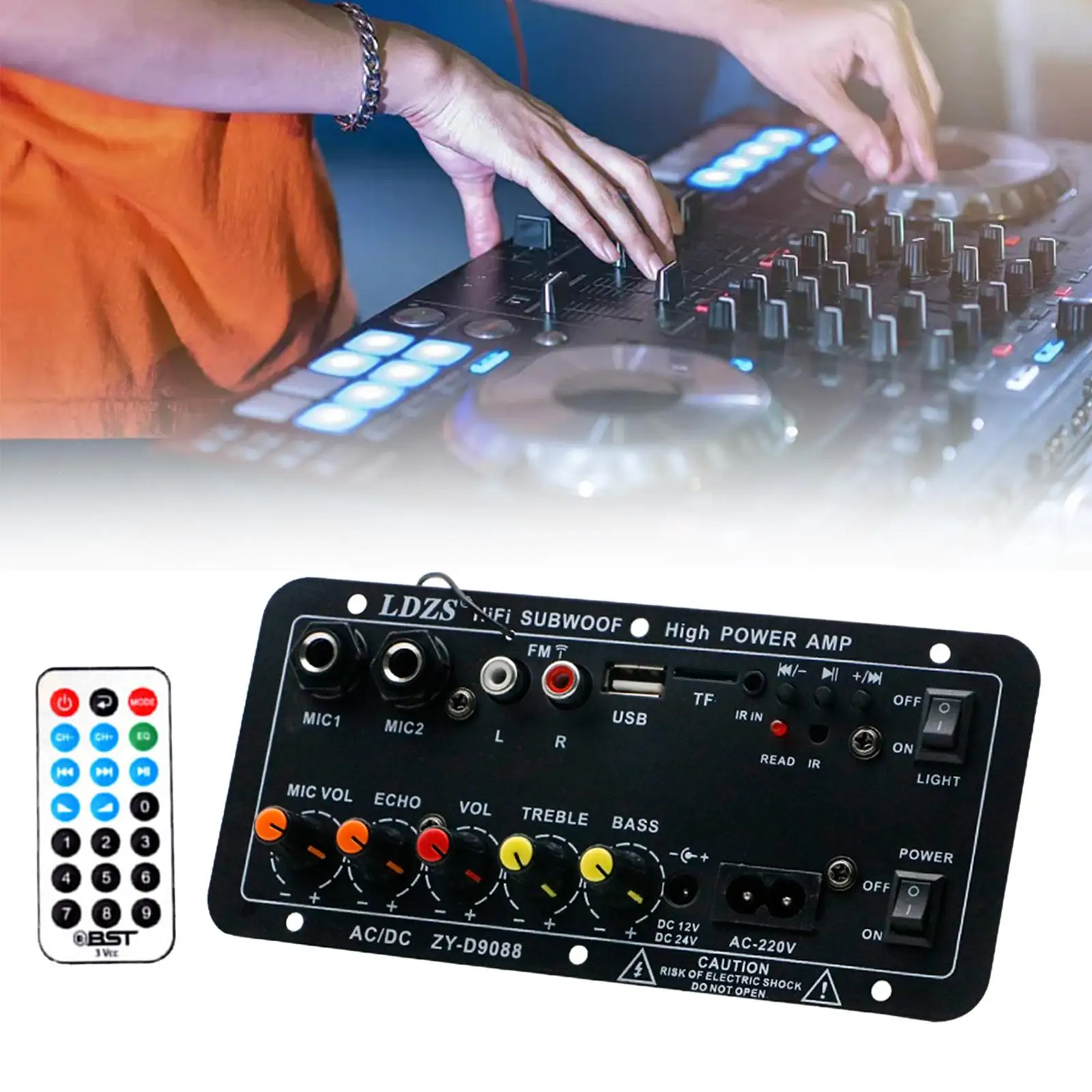 

Плата усилителя мощности для караоке-микрофона, цифровая аудиоплата усилителя для колонок, KTV, мотоциклов, настольных компьютеров