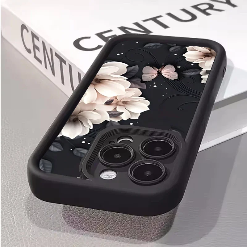 Funda con estampado de flores para Infinix Note 40 Hot 50 40 Pro 30i 30 Play 40i GT 20 10 Tecno Camon 30 Spark 30C 10 Pro 20C Smart 8 9