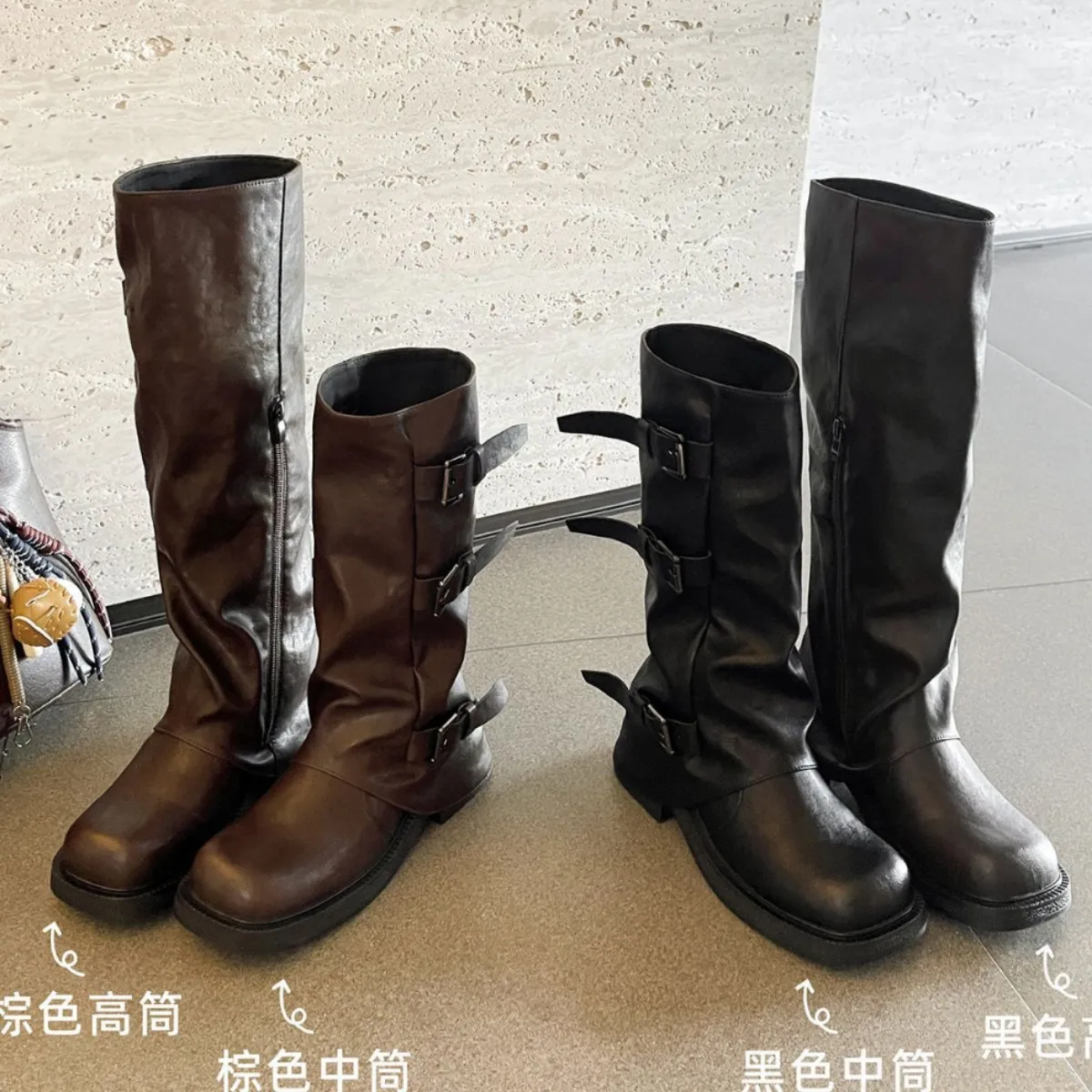 

Сапоги средней длины для женщин, весна-осень 2026, в стиле ковбойских сапог для женщин