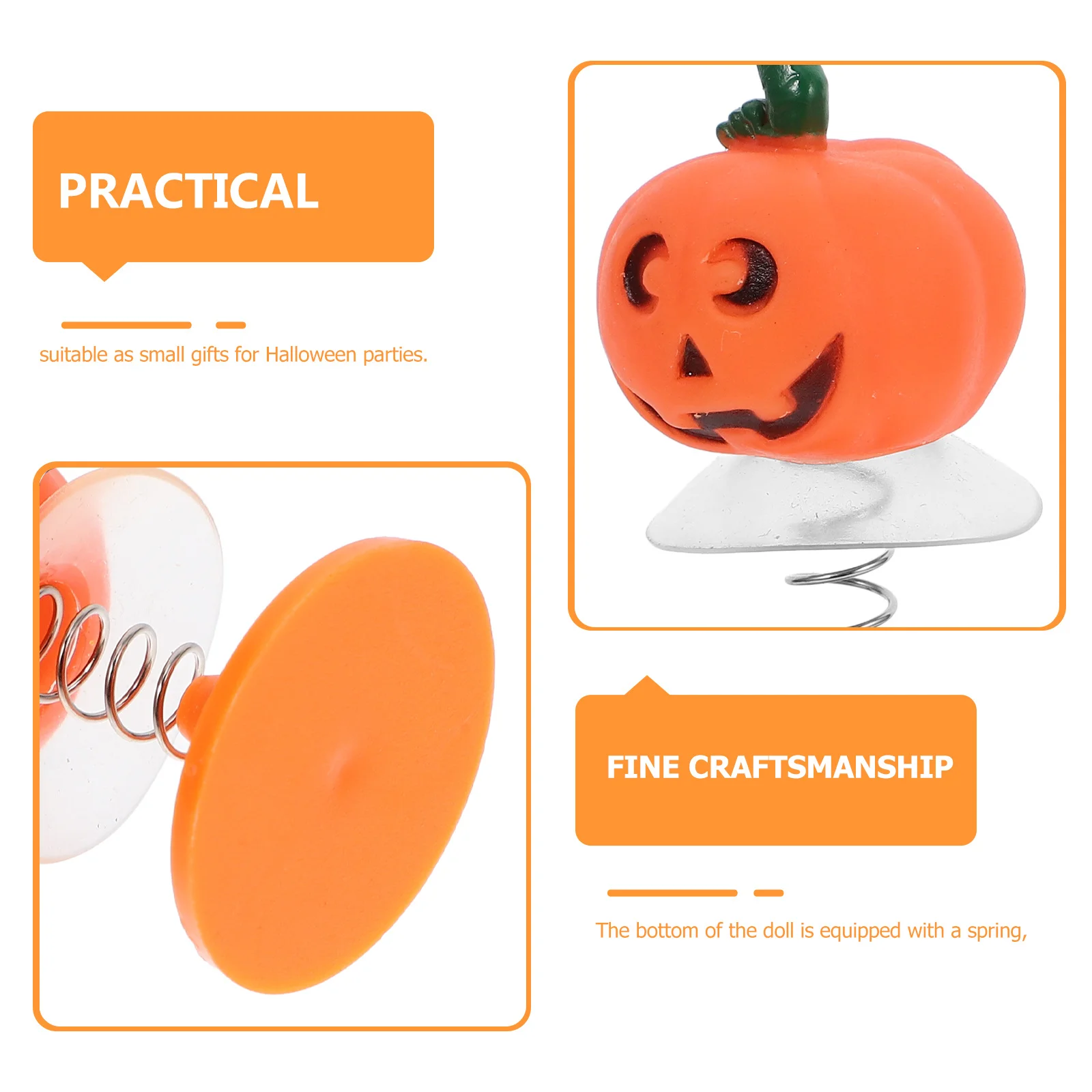 5 pçs halloween primavera pulando figuras dos desenhos animados cores brilhantes favores festa crianças decoração de mesa suprimentos festival de halloween