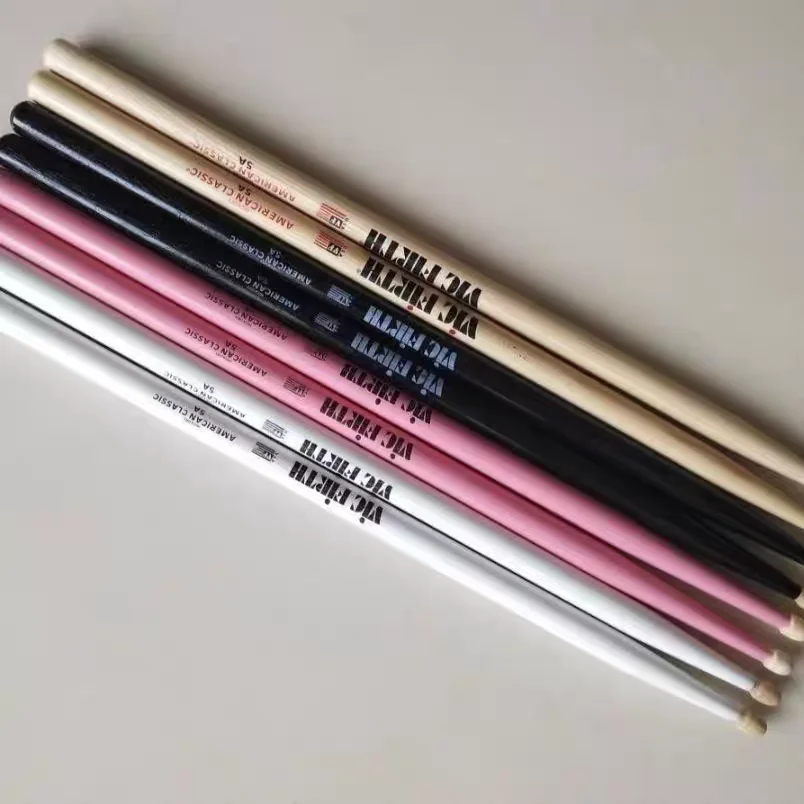 المهنية Vic Firth أفخاذ 5A 5B 7A 2B هيكوري عصي طبلة لآلة موسيقية متينة لموسيقى الجاز روك