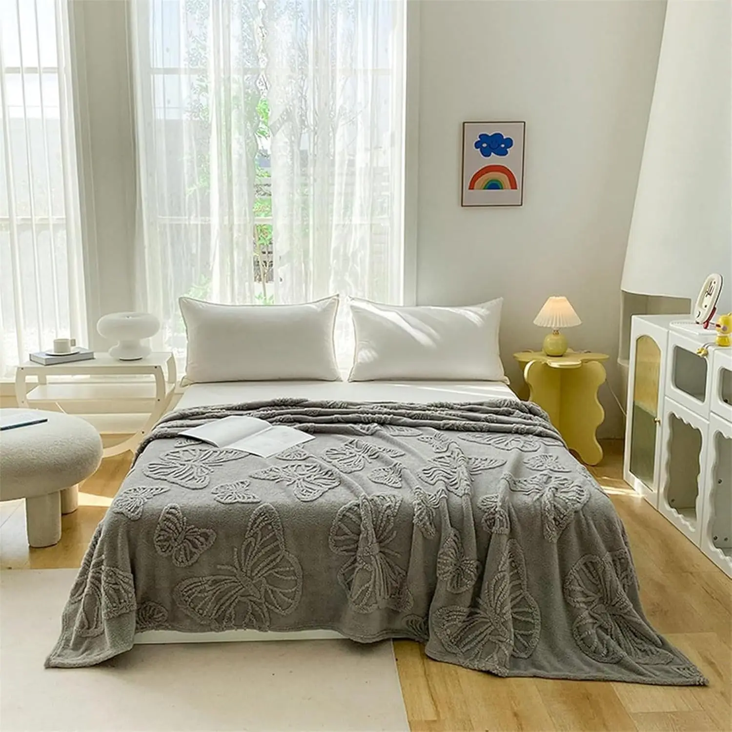 ผ้าห่มน้ําแข็งฤดูร้อนคูลเลอร์ที่สะดวกสบายพร้อมเอฟเฟกต์ความเย็นสองเท่าและดูดซับความร้อนและเย็นลงอย่างรวดเร็วสําหรับผู้นอนหลับที่ร้อนเป็นเหงื่อตอนกลางคืน