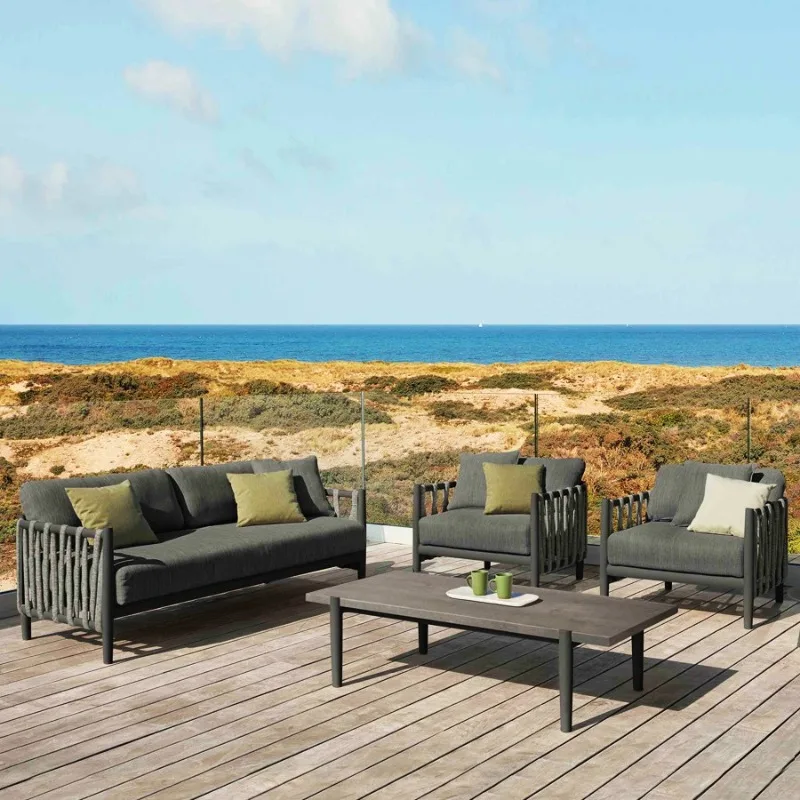 

Sofa Garden Garden Outdoor Waterproof Sunscreen Furniture Aluminum Alloy Teak Leisure