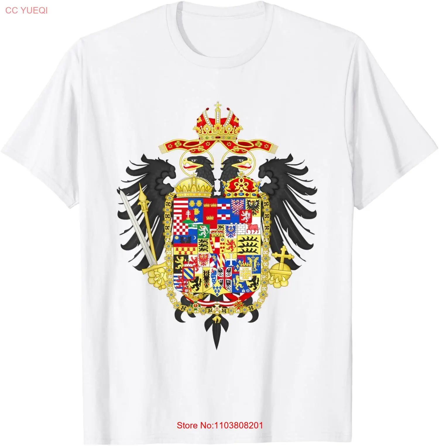 NEW LIMITED Habsburg Coat Of Arms Holy Roman Empire T-Shirt