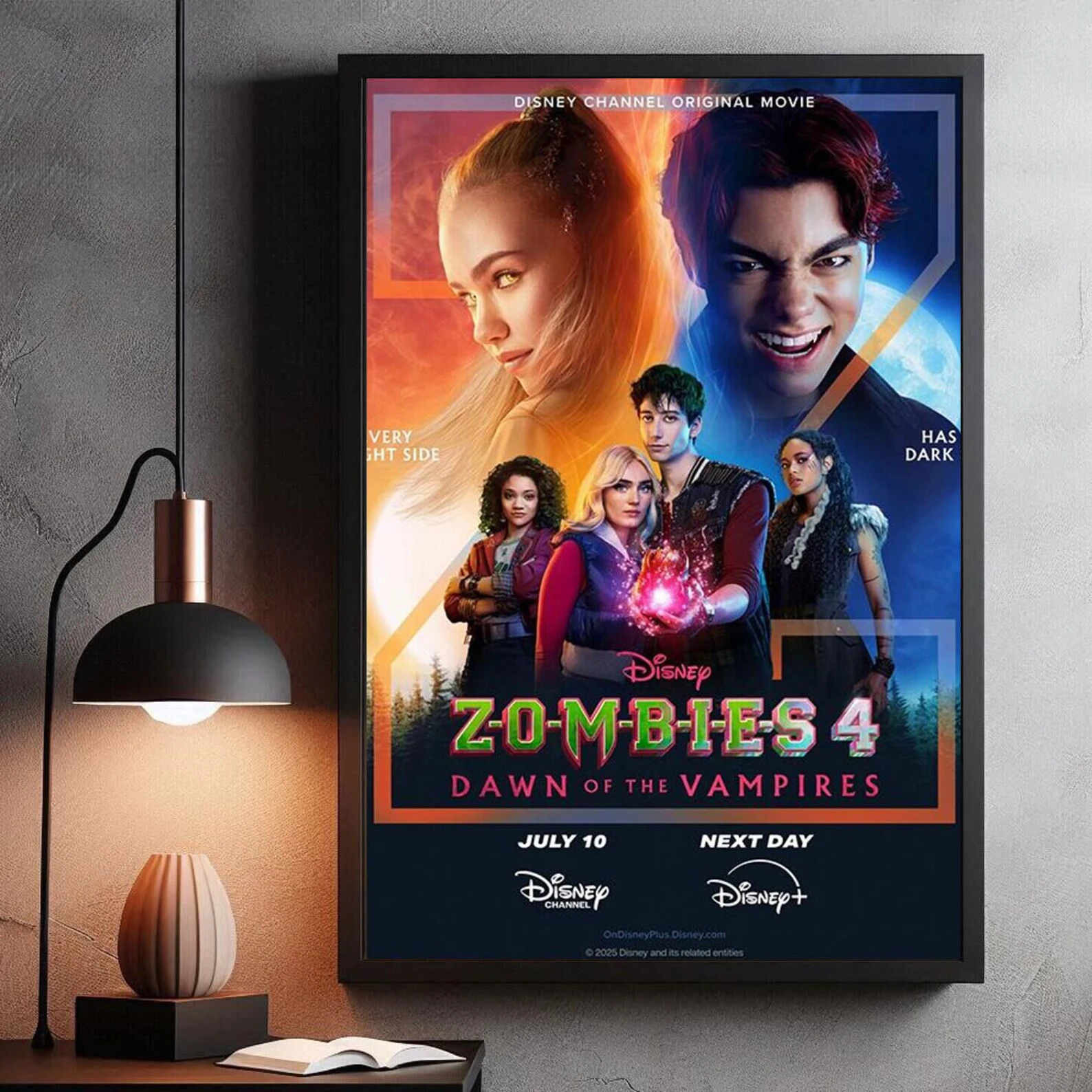 Zombies 4 Dawn of The Vampires Movie Canvas Print Poster 2025 Zombie Movie Decorative Painting Mural Modern Home Room Decor Gift
