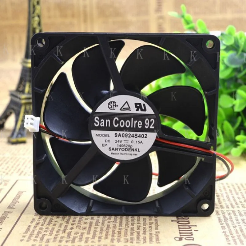 

C FOR Высокоуровневый охлаждающий вентилятор 9A0924S402 24 В 0,15 А 92*92*25 мм