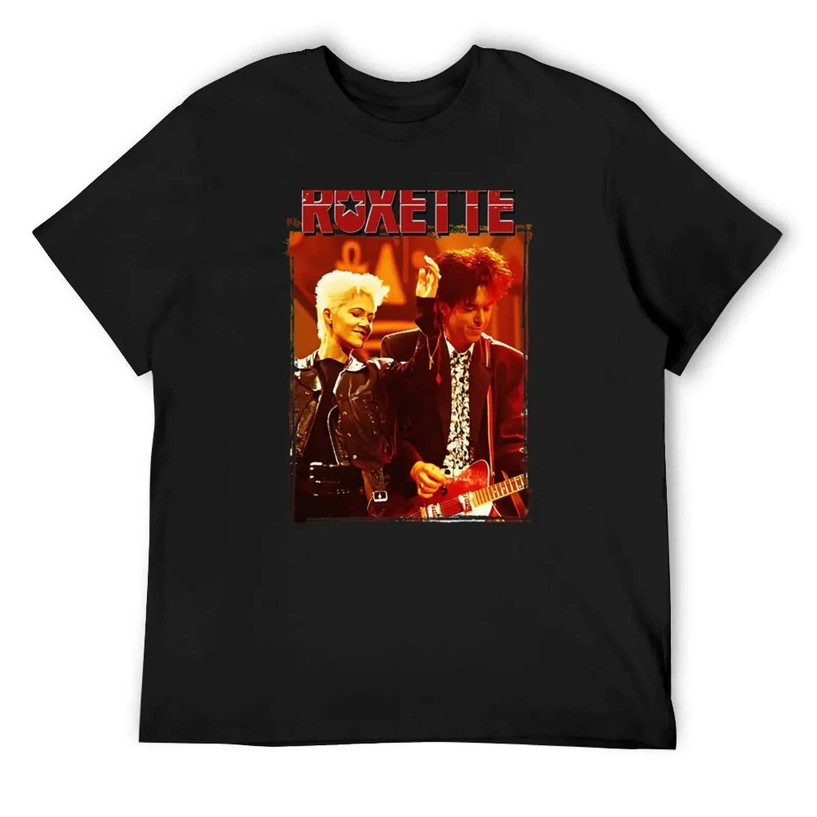 

Футболка Roxette Roxette, футболка большого размера, уличная одежда с графическим рисунком, мужские рубашки, футболка с рисунком