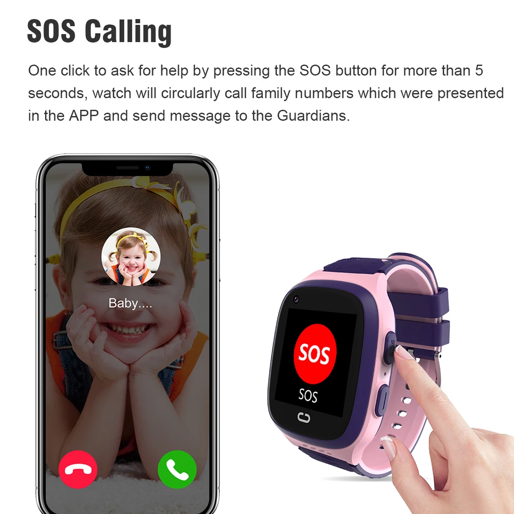 KGG LT31 Kids Smart Watch 4G SOS Call Back Monitor Video Call Phone Watch GPS Children Smartwatch Student Girl Boys Watch Gifts.