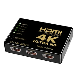 5 w 1 z 4K przełącznik przełącznik HDMI HD 1080P wideo Adapter rozdzielacz kabli konwerter do Xbox PS4 DVD monitora projektor do komputera HDTV