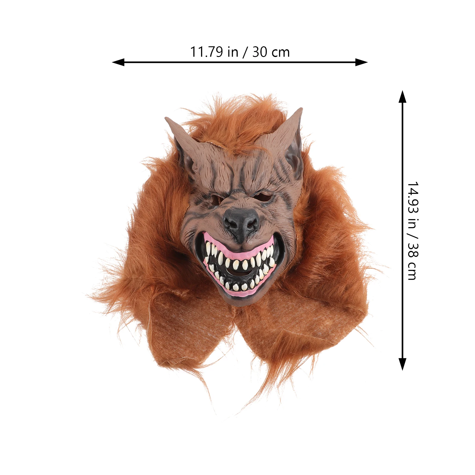 

Halloween Mask Latex Realistic Scary Mask for Cosplay Party Horror Face Mask Eye-Catching Halloween Costume Decoration