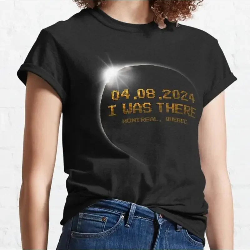 Total Solar Eclipse April 8Th 2024 Montreal Quebec Classic T Shirt