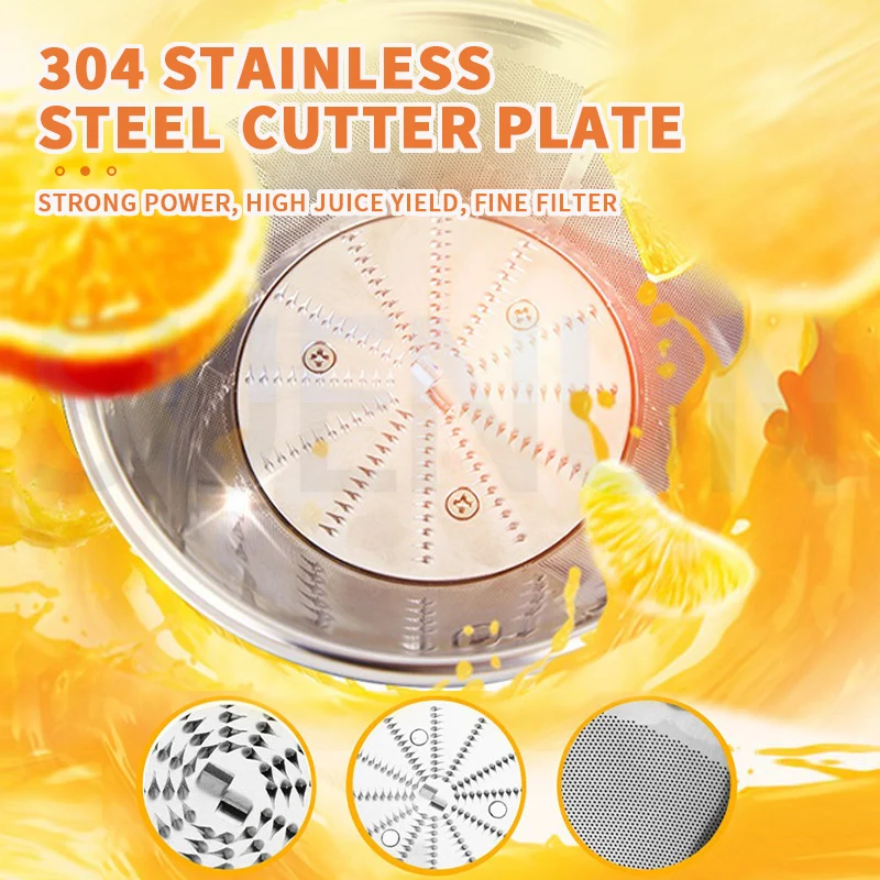 Электрическая соковыжималка, бытовая соковыжималка для разделения отходов, полностью автоматическая соковыжималка для фруктов и овощей