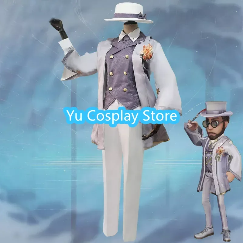 Game Identity V Professor of literature Magician Servais Le Roy Cosplay Costume Formal Suit Hallween Party Uniforms Custom Made