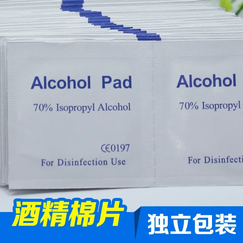 Alcohol Wipe Pads Jewelry Cell Phone Clean Swap Prep Wet Wiping Antiseptic Cleaning Nail Art Accessories 100pcs