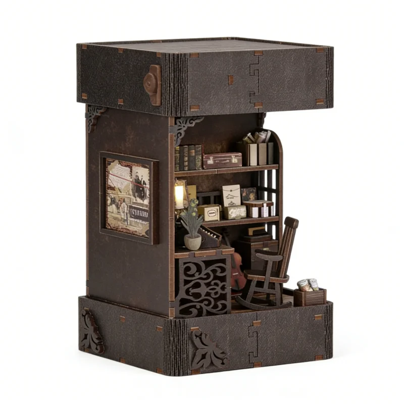 

Набор для сборки реалистичного миниатюрного домика OUZEY, диорама миниатюрного мира ручной работы, подарок-конструктор для взрослых в виде комнаты для кукольного домика