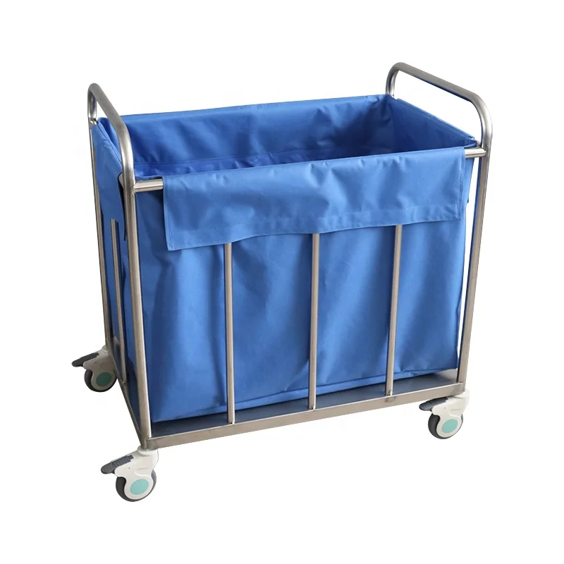 Storage Cart Hospital Laundry Trolleys Hospital Cleaning Cart