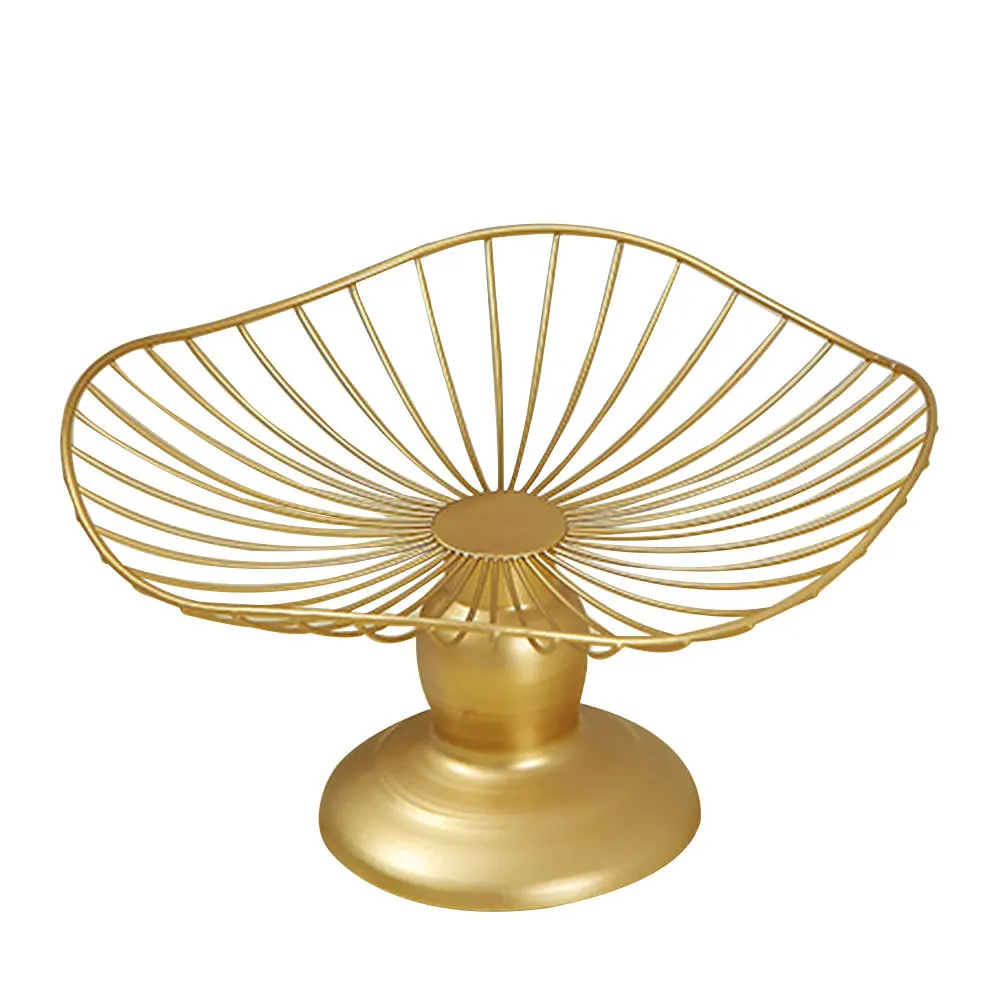 

Железный поднос с высоким основанием, декоративная корзина с фруктами, тарелка для закусок, поднос для хранения конфет, сервировочный поднос для свадьбы, тарелка для конфет