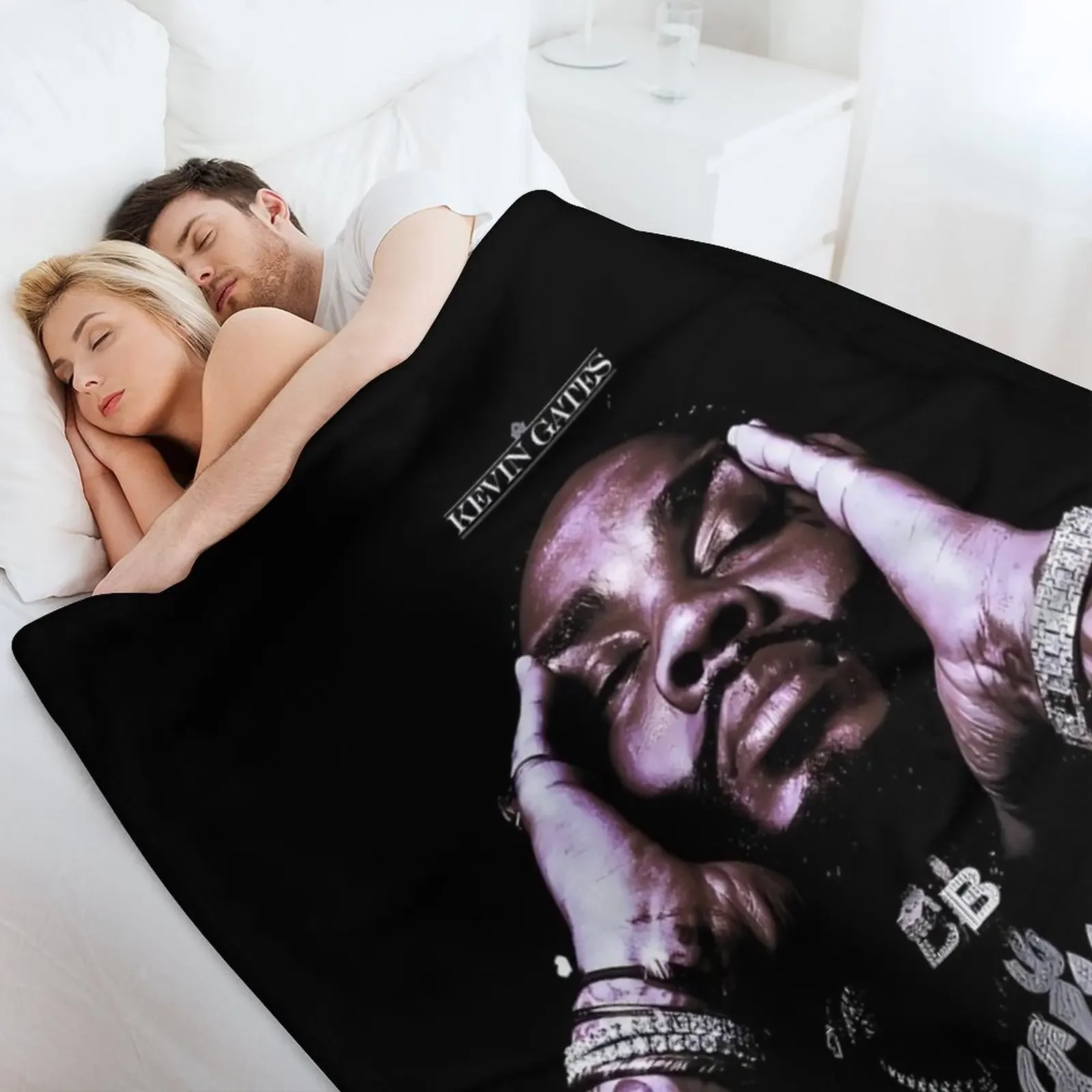 كيفن فينتاج - بطانية كيفن تور المزخرفة لأريكة السرير تغطي بطانيات سرير ناعمة منقوشة من القطيفة الناعمة