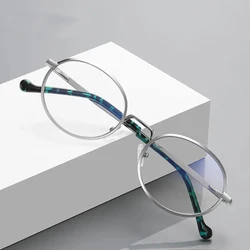 Retro Oval Reading Glasses for Women Myopia Hyperopia Prescription Glasses Anti Blue Light Optical Eyeglasses Frame