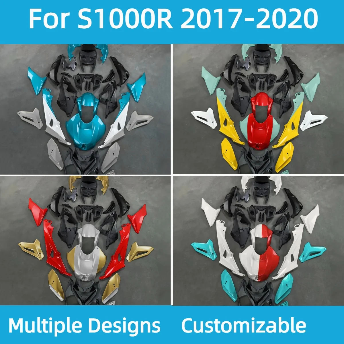 

Injection Fairing Kit for BMW S 1000R 2017-2020 Motorcycle Customized ABS Plastic High Quality Fairings S1000R 17-20