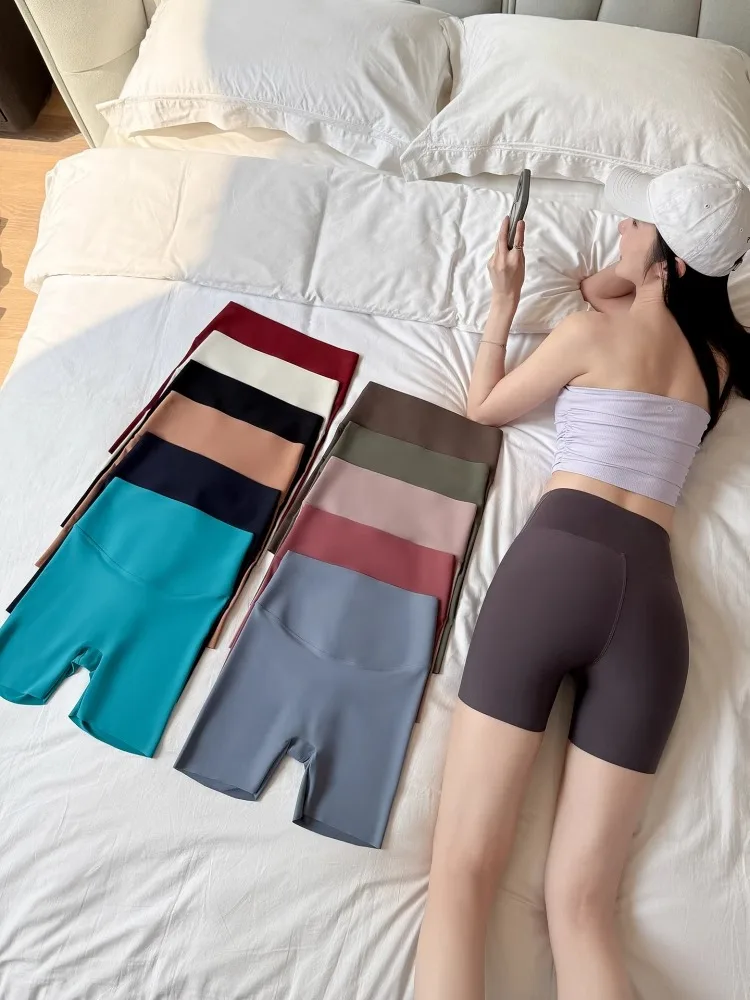 High Waist Yoga Pants orts Women Summer Outdoor Wear Thin Bot Tee-Quarter Length Se orts Five-Quarter Leggings
