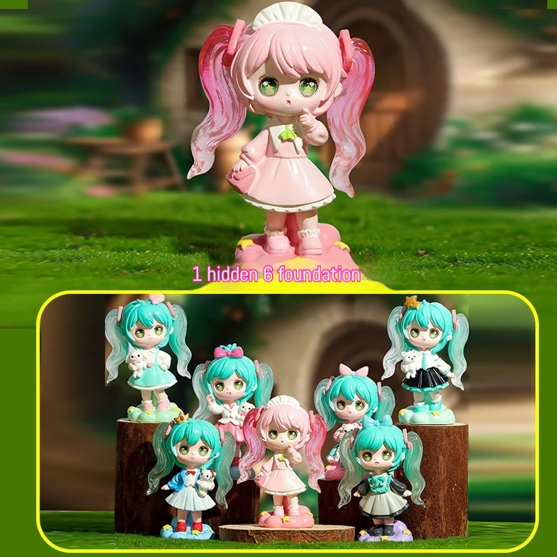 Hatsune Miku Animazione circostante Bella prima voce Cieca Box Tide Play Resina Ufficio Casa Desktop Decorazioni fatte a mano Ornamen