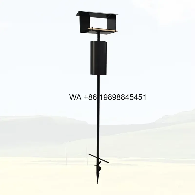 Wmwmnu for Custom Rust-Resistant Bird Feeder Stand Open Feeding Sturdy Modern Art Design Carbon Steel Bird Feeder