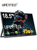 UPERFECT 18.5 Inch Monitor 120HZ FHD HDR IPS Laptop Computer Gaming Display HDMI USB C External Screen With Dual Speakers VESA